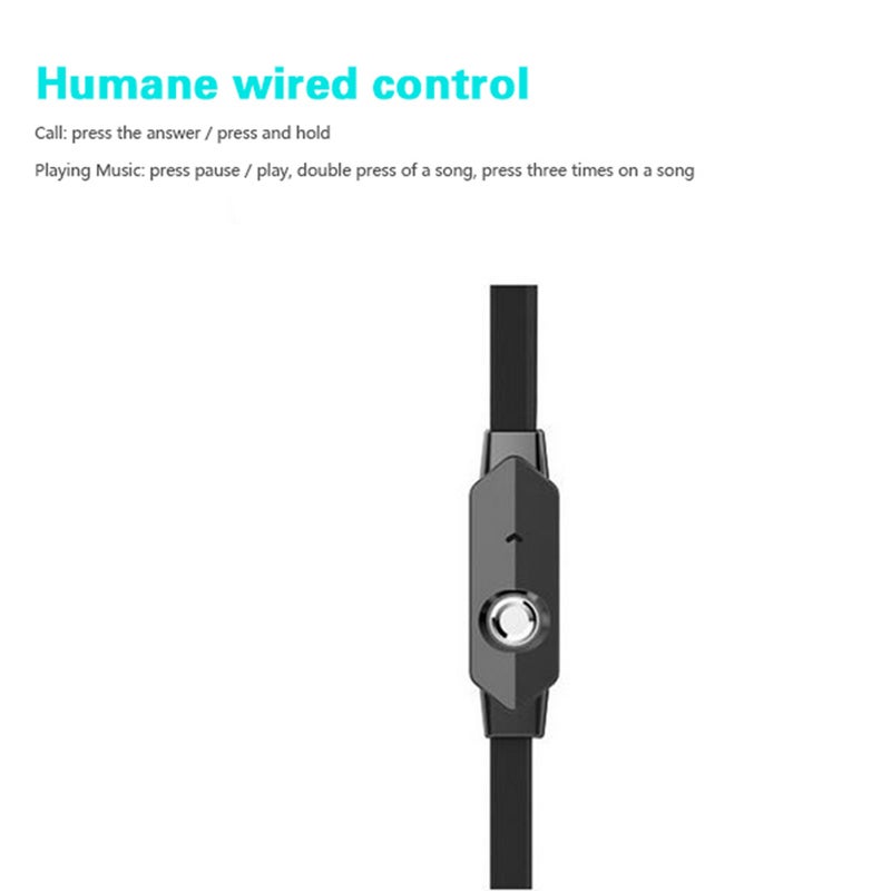 LANGSDOM JM26 Wired In-ear Earphones Stereo Gaming Headsets Headphones with In-line Contol & Microphone for iOS Android Phones - Image 2